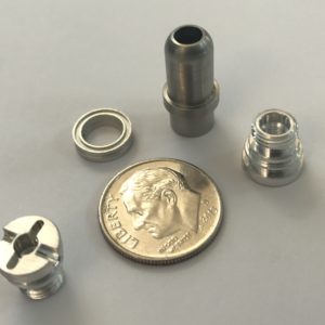 Screw Machine Part, Turned Part, CNC Lathe Part.